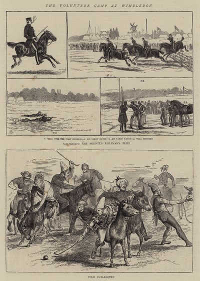 Il campo dei volontari a Wimbledon da Alfred Chantrey Corbould
